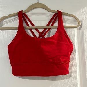 Lululemon Energy Bra Longline - Red Size 8